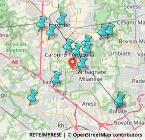 Mappa Via de Andrè Fabrizio, 21042 Caronno Pertusella VA, Italia (3.76857)