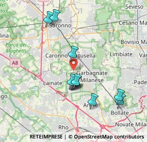 Mappa Via de Andrè Fabrizio, 21042 Caronno Pertusella VA, Italia (3.49182)