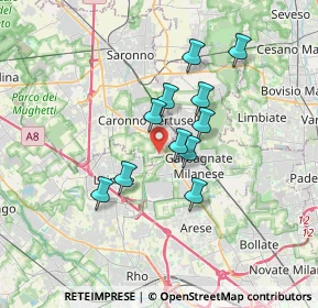 Mappa Via de Andrè Fabrizio, 21042 Caronno Pertusella VA, Italia (2.67818)