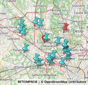 Mappa Via de Andrè Fabrizio, 21042 Caronno Pertusella VA, Italia (7.589)
