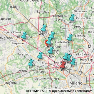 Mappa Via de Andrè Fabrizio, 21042 Caronno Pertusella VA, Italia (7.59286)