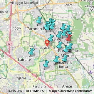 Mappa Via de Andrè Fabrizio, 21042 Caronno Pertusella VA, Italia (1.6665)