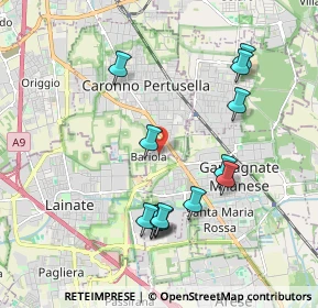 Mappa Via de Andrè Fabrizio, 21042 Caronno Pertusella VA, Italia (1.94154)
