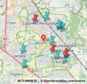 Mappa Via de Andrè Fabrizio, 21042 Caronno Pertusella VA, Italia (1.93769)