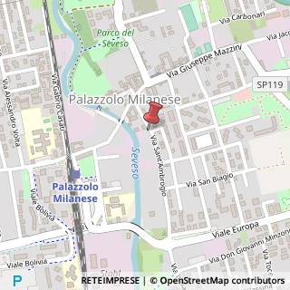 Mappa Via Sant'Ambrogio, 22, 20037 Paderno Dugnano, Milano (Lombardia)