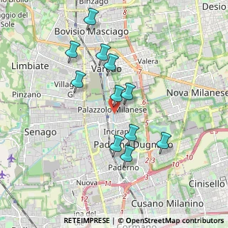 Mappa Via Sant'Ambrogio, 20030 Paderno Dugnano MI, Italia (1.71273)