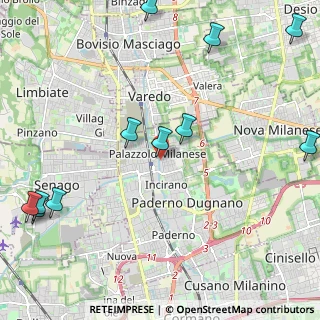 Mappa Via Sant'Ambrogio, 20037 Paderno Dugnano MI, Italia (2.89727)