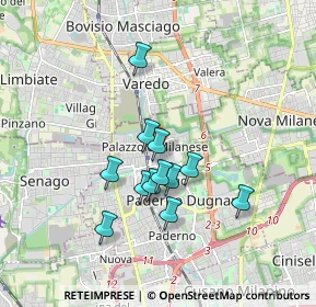 Mappa Via Sant'Ambrogio, 20037 Paderno Dugnano MI, Italia (1.42)