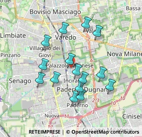 Mappa Via Sant'Ambrogio, 20037 Paderno Dugnano MI, Italia (1.63533)