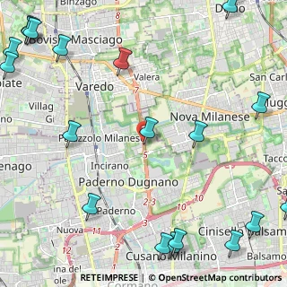 Mappa Via SP ex Dei Giovi, 20037 Paderno Dugnano MI, Italia (3.592)