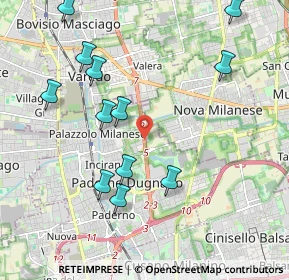 Mappa Via SP ex Dei Giovi, 20037 Paderno Dugnano MI, Italia (2.22167)