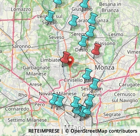 Mappa Via SP ex Dei Giovi, 20037 Paderno Dugnano MI, Italia (8.65)