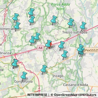 Mappa Via Carlo Porta, 20060 Basiano MI, Italia (4.985)