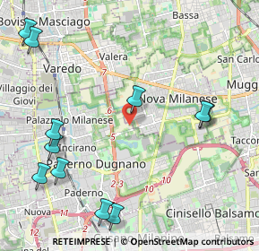 Mappa Via Valassina, 20834 Nova milanese MB, Italia (2.72)