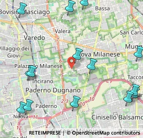 Mappa Via Valassina, 20834 Nova milanese MB, Italia (2.89)