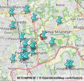 Mappa Via Valassina, 20834 Nova milanese MB, Italia (2.288)