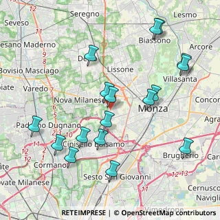 Mappa Via Santa Giuliana, 20835 Muggiò MB, Italia (4.40118)