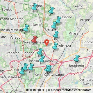 Mappa Via Santa Giuliana, 20835 Muggiò MB, Italia (4.51125)