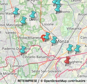 Mappa Via Santa Giuliana, 20835 Muggiò MB, Italia (4.83917)