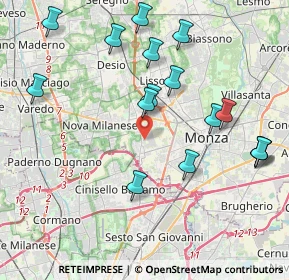 Mappa Via Santa Giuliana, 20835 Muggiò MB, Italia (4.41375)