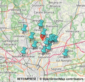 Mappa Via Santa Giuliana, 20835 Muggiò MB, Italia (4.91231)