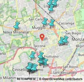 Mappa Via Santa Giuliana, 20835 Muggiò MB, Italia (2.5355)