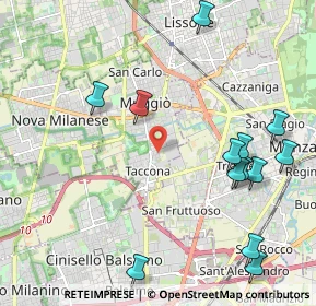 Mappa Via Santa Giuliana, 20835 Muggiò MB, Italia (2.52077)