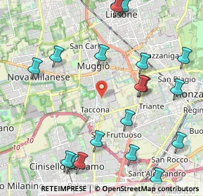Mappa Via Santa Giuliana, 20835 Muggiò MB, Italia (2.60579)