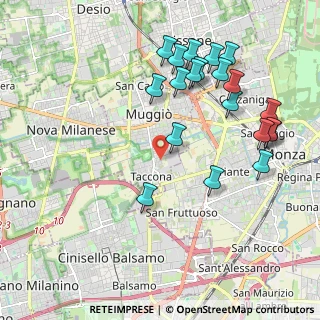 Mappa Via Santa Giuliana, 20835 Muggiò MB, Italia (2.2175)