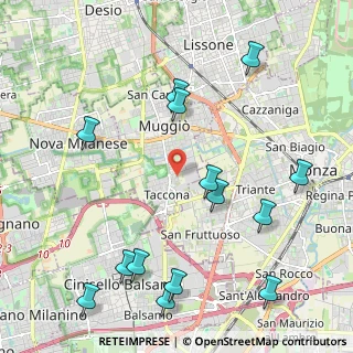 Mappa Via Santa Giuliana, 20835 Muggiò MB, Italia (2.56571)
