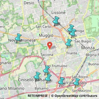 Mappa Via Santa Giuliana, 20835 Muggiò MB, Italia (2.57727)