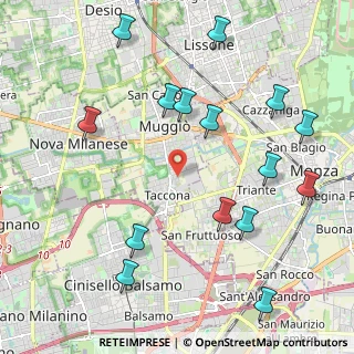 Mappa Via Santa Giuliana, 20835 Muggiò MB, Italia (2.476)