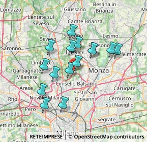 Mappa Via per Cinisello, 20834 Nova milanese MB, Italia (5.95733)