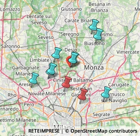 Mappa Via per Cinisello, 20834 Nova milanese MB, Italia (5.94)
