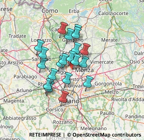 Mappa Via per Cinisello, 20834 Nova milanese MB, Italia (10.0445)