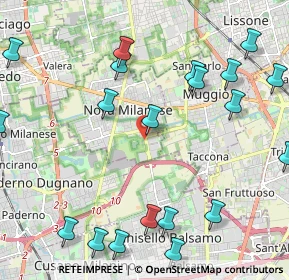 Mappa Via per Cinisello, 20834 Nova milanese MB, Italia (2.734)