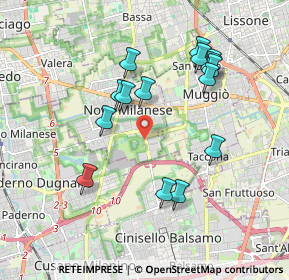 Mappa Via per Cinisello, 20834 Nova milanese MB, Italia (1.80733)