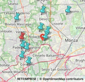 Mappa Via per Cinisello, 20834 Nova milanese MB, Italia (3.9)