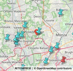 Mappa Via per Cinisello, 20834 Nova milanese MB, Italia (5.34929)