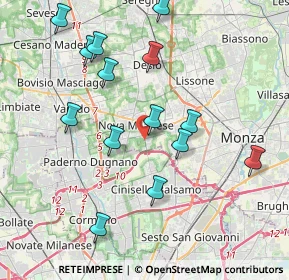 Mappa Via per Cinisello, 20834 Nova milanese MB, Italia (4.1)