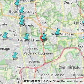 Mappa STATALE DEI GIOVI STRADA, 20037 Paderno Dugnano MI, Italia (2.85769)