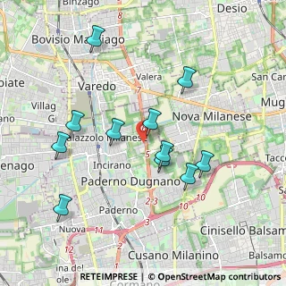 Mappa STATALE DEI GIOVI STRADA, 20037 Paderno Dugnano MI, Italia (1.85091)