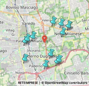 Mappa STATALE DEI GIOVI STRADA, 20037 Paderno Dugnano MI, Italia (1.91308)