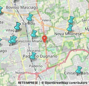 Mappa STATALE DEI GIOVI STRADA, 20037 Paderno Dugnano MI, Italia (3.25625)