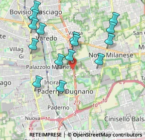 Mappa STATALE DEI GIOVI STRADA, 20037 Paderno Dugnano MI, Italia (2.06867)