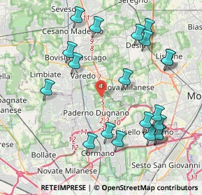 Mappa STATALE DEI GIOVI STRADA, 20037 Paderno Dugnano MI, Italia (4.546)