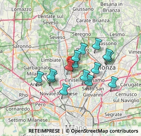 Mappa STATALE DEI GIOVI STRADA, 20037 Paderno Dugnano MI, Italia (5.48067)