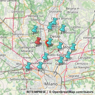 Mappa STATALE DEI GIOVI STRADA, 20037 Paderno Dugnano MI, Italia (6.46286)