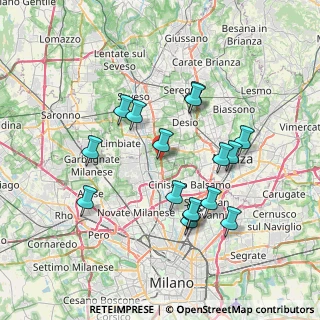Mappa STATALE DEI GIOVI STRADA, 20037 Paderno Dugnano MI, Italia (6.98125)