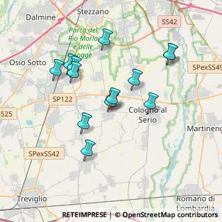 Mappa Via Pace, 24050 Spirano BG, Italia (3.51462)